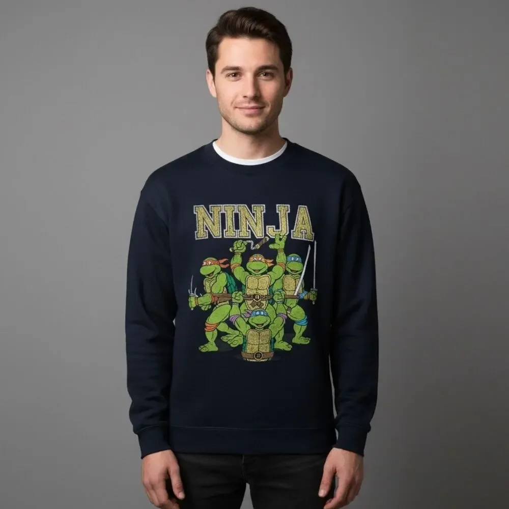 Vintage Men's Freeze Teenage Mutant Ninja Turtles Sweatshirt TMNT Blue Small